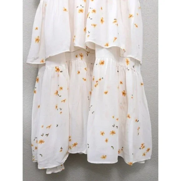 NWT Reformation Foxglove Tiered Ruffle Maxi Dress 2 Opium Floral Georgette - Picture 6 of 11